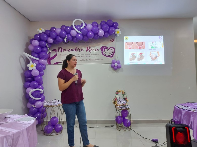 Porto Velho discute prevenção e consequências do parto prematuro durante a campanha “Novembro Roxo”