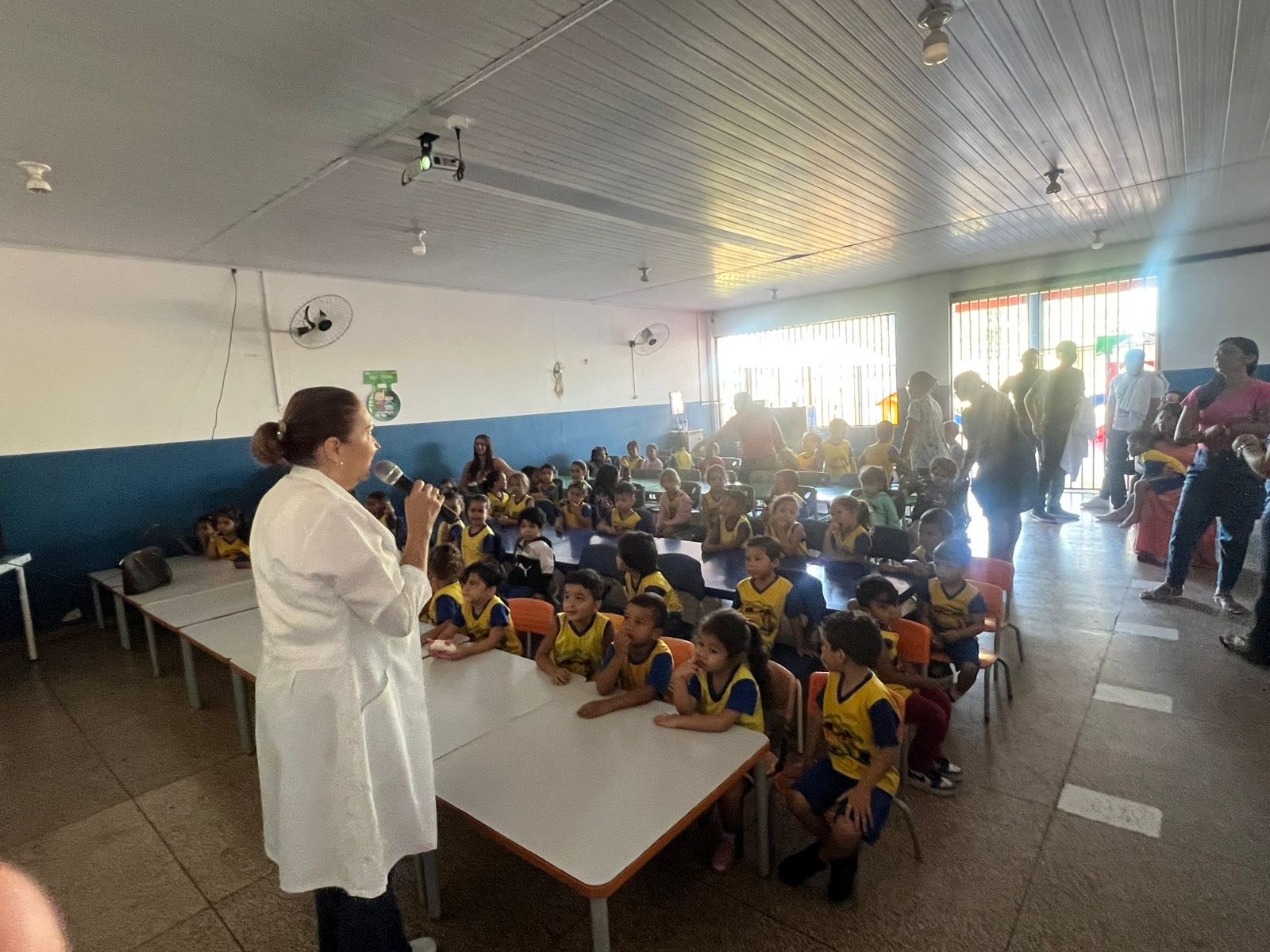 Ação é voltada à promoção da saúde e ao acompanhamento clínico das crianças matriculadas na unidade 