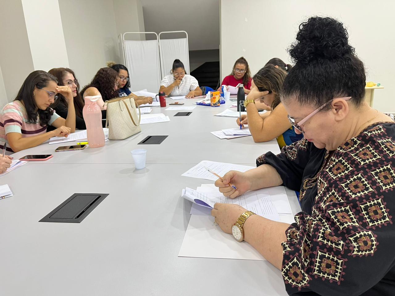 Ao final do curso, alunos fizeram uma prova para comprovar conhecimentos adquiridos