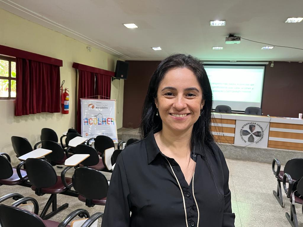 A psicóloga Dariangley Pereira, do Serviço de Atendimento Especializado, foi uma das participantes da capacitação