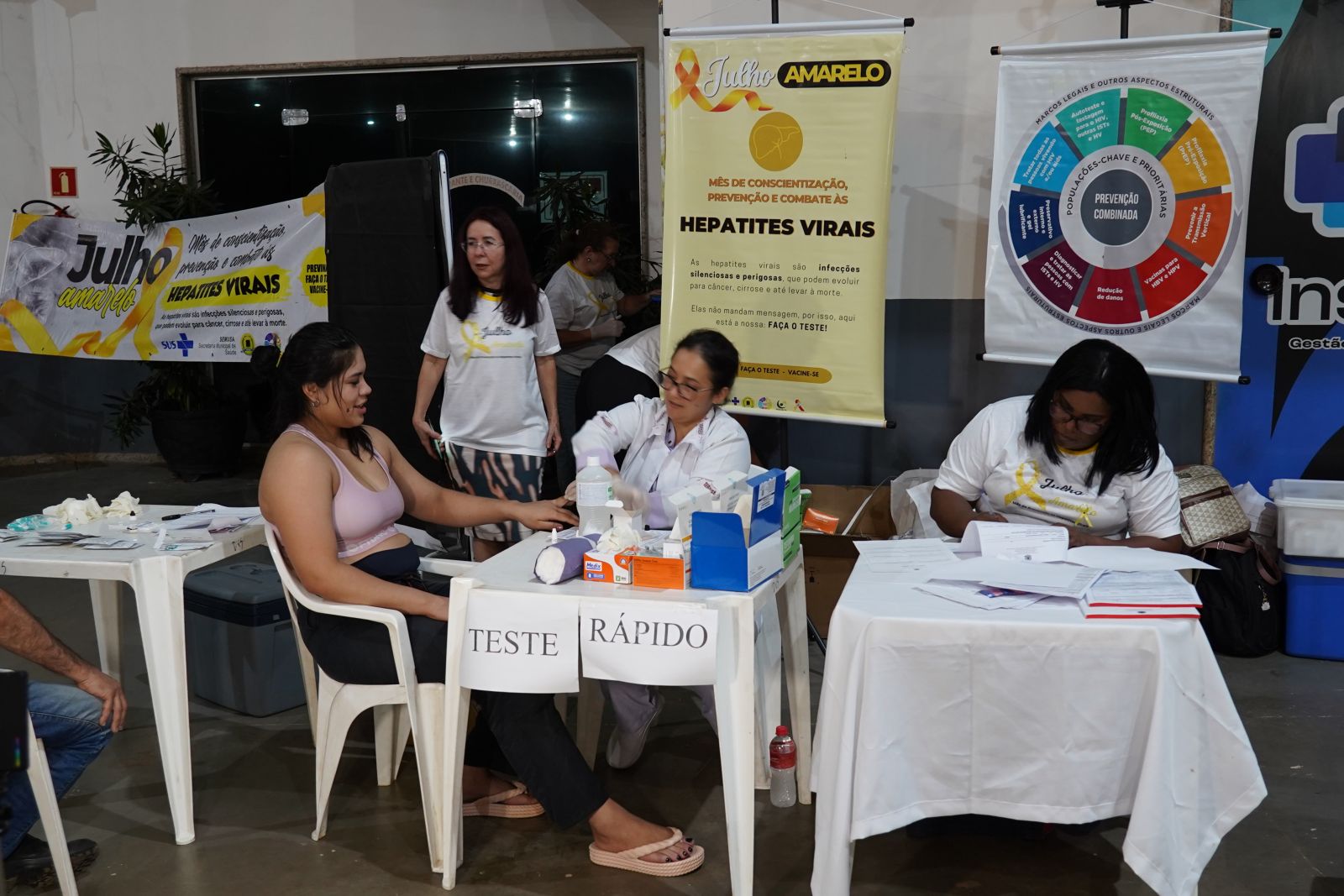 Atividade feita no período noturno, foi promovida pela Semusa em parceria com a Comcil