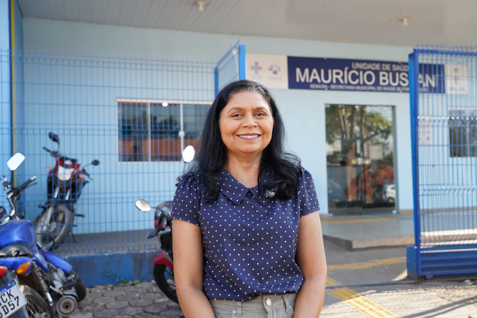 Enfermeira Eliza Ferraz, da Divisão de Imunização da Semusa, explicou a importância da ação