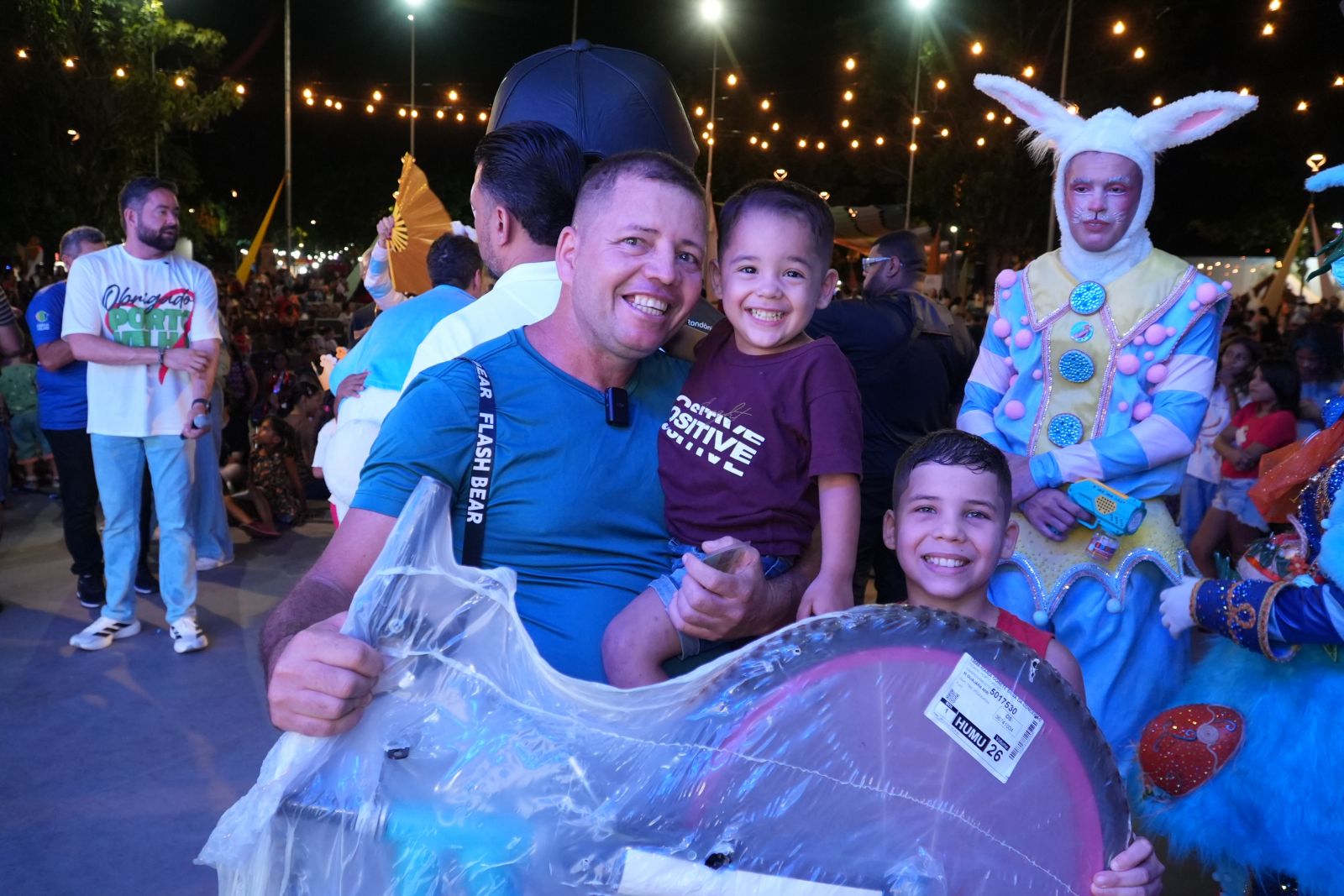 Não acreditava que ia ganhar, mas graças a Deus fiz a inscrição e ganhamos com o nome do nosso caçula, disse Jesivaldo Pereira