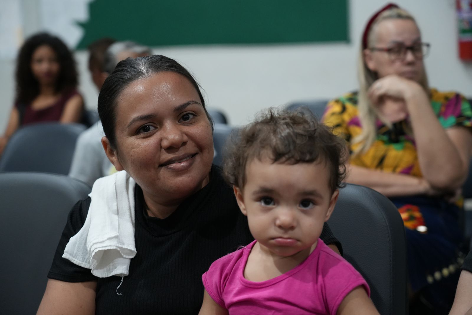 Elenilde de Araújo levou a filha de um ano e quatro meses para uma consulta