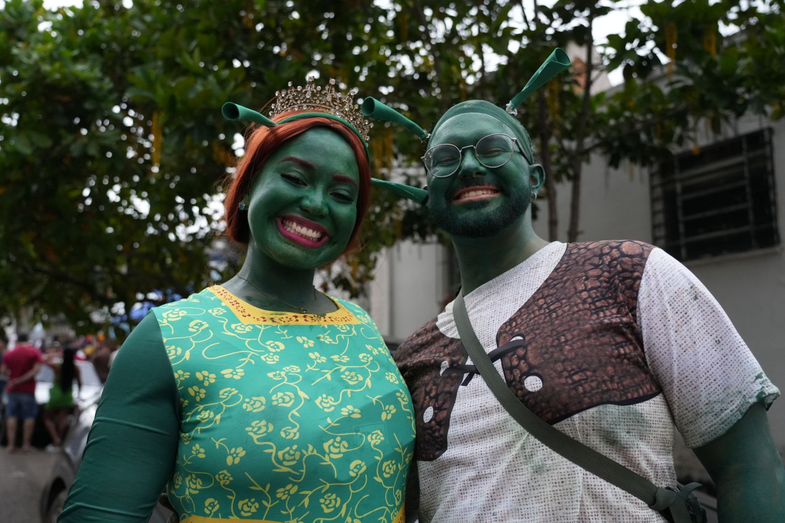 Hector Molino e Ariene Rodrigues se preparam a semana toda para acompanhar o desfile