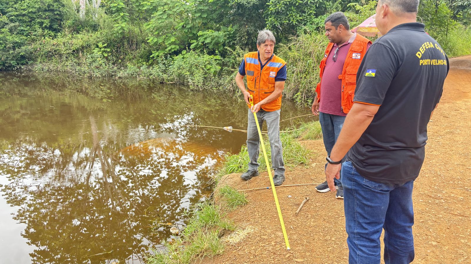 Trabalho preventivo inclui o registro das áreas onde o Rio Madeira costuma alagar