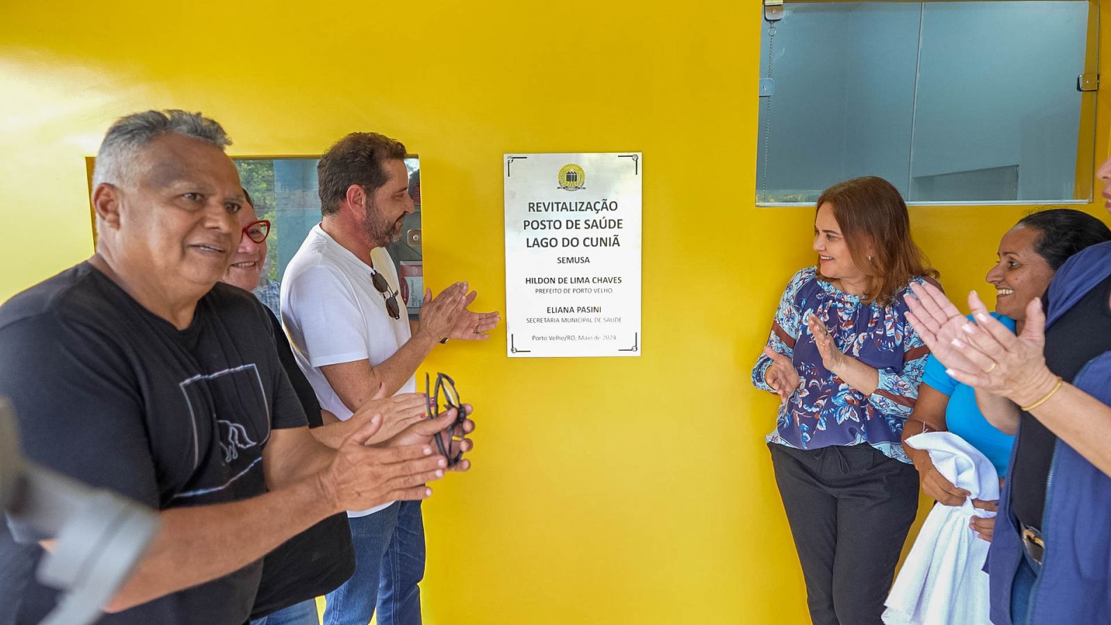 Os moradores da Reserva receberam o Posto de Saúde da região completamente revitalizado