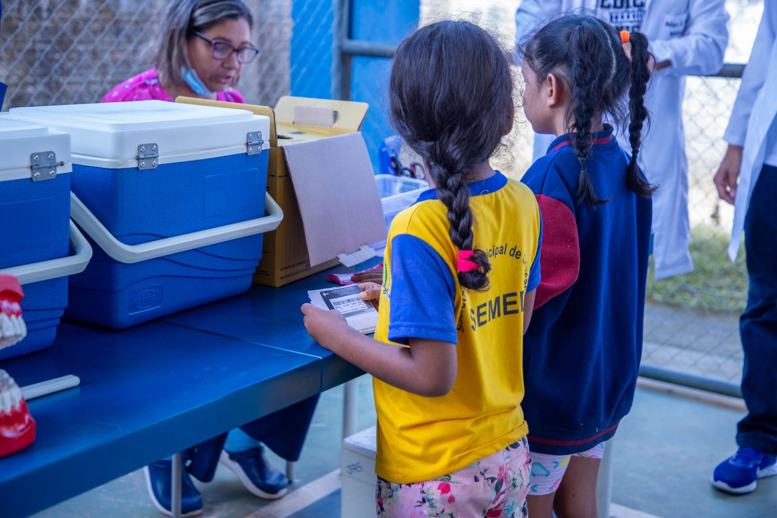 Das 124 escolas pactuadas no PSE, a maioria é da rede municipal