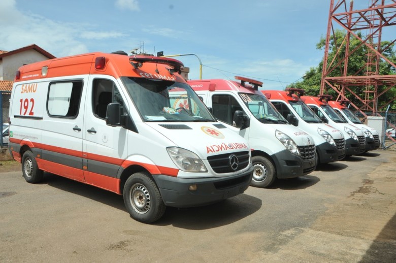 As ambulâncias do Samu 192 são distribuídas estrategicamente