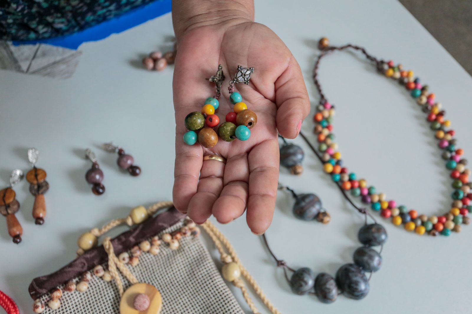 A artesã quer ser reconhecida pela qualidade do trabalho