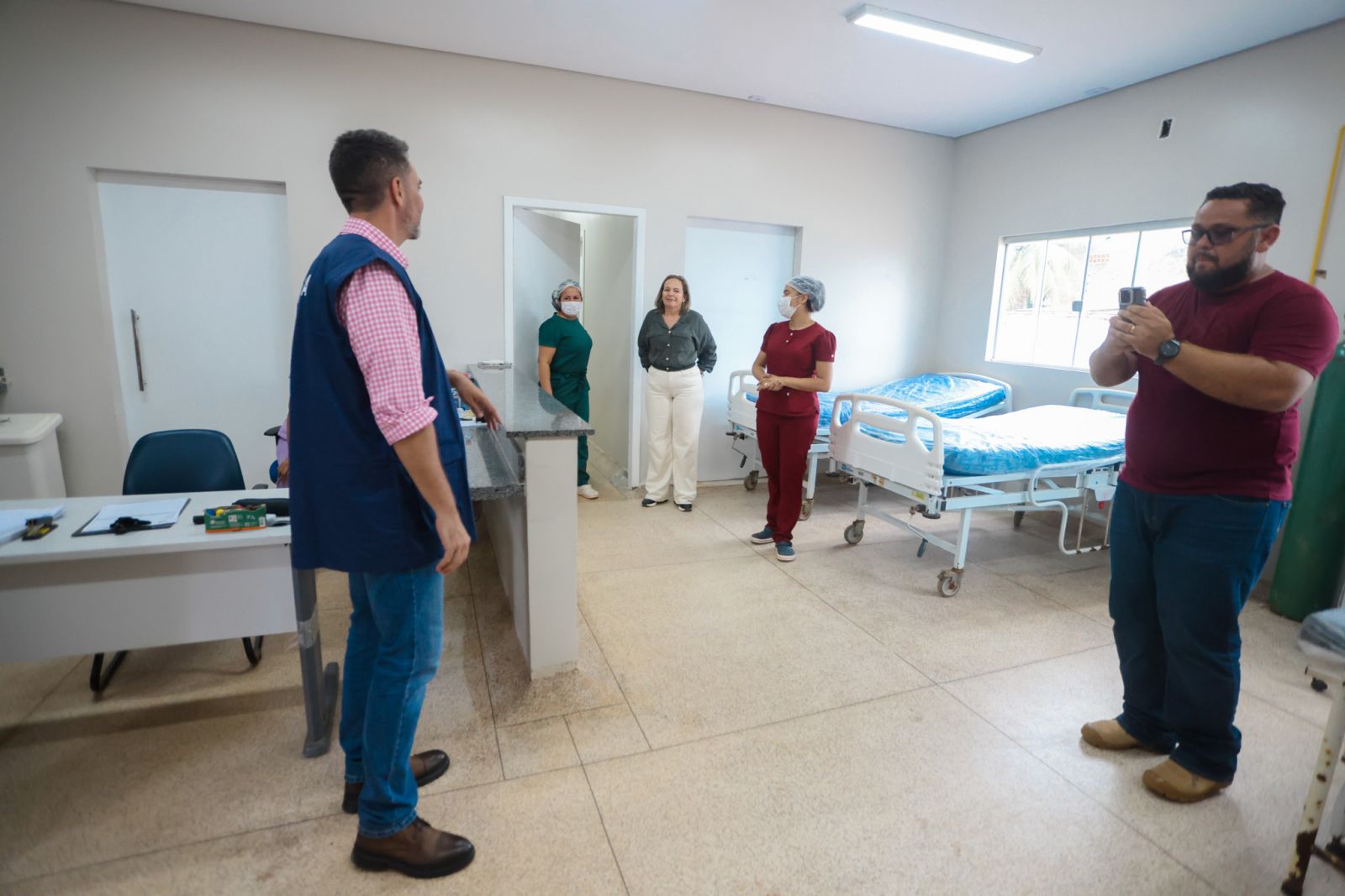 Prefeito fez questão de visitar a unidade de saúde do distrito