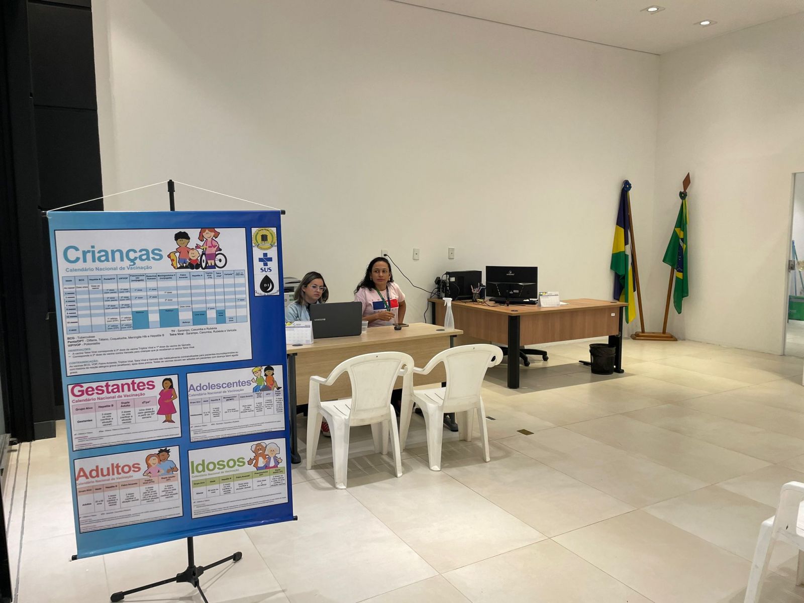  A imunização acontece todos os dias, no 2º piso do shopping