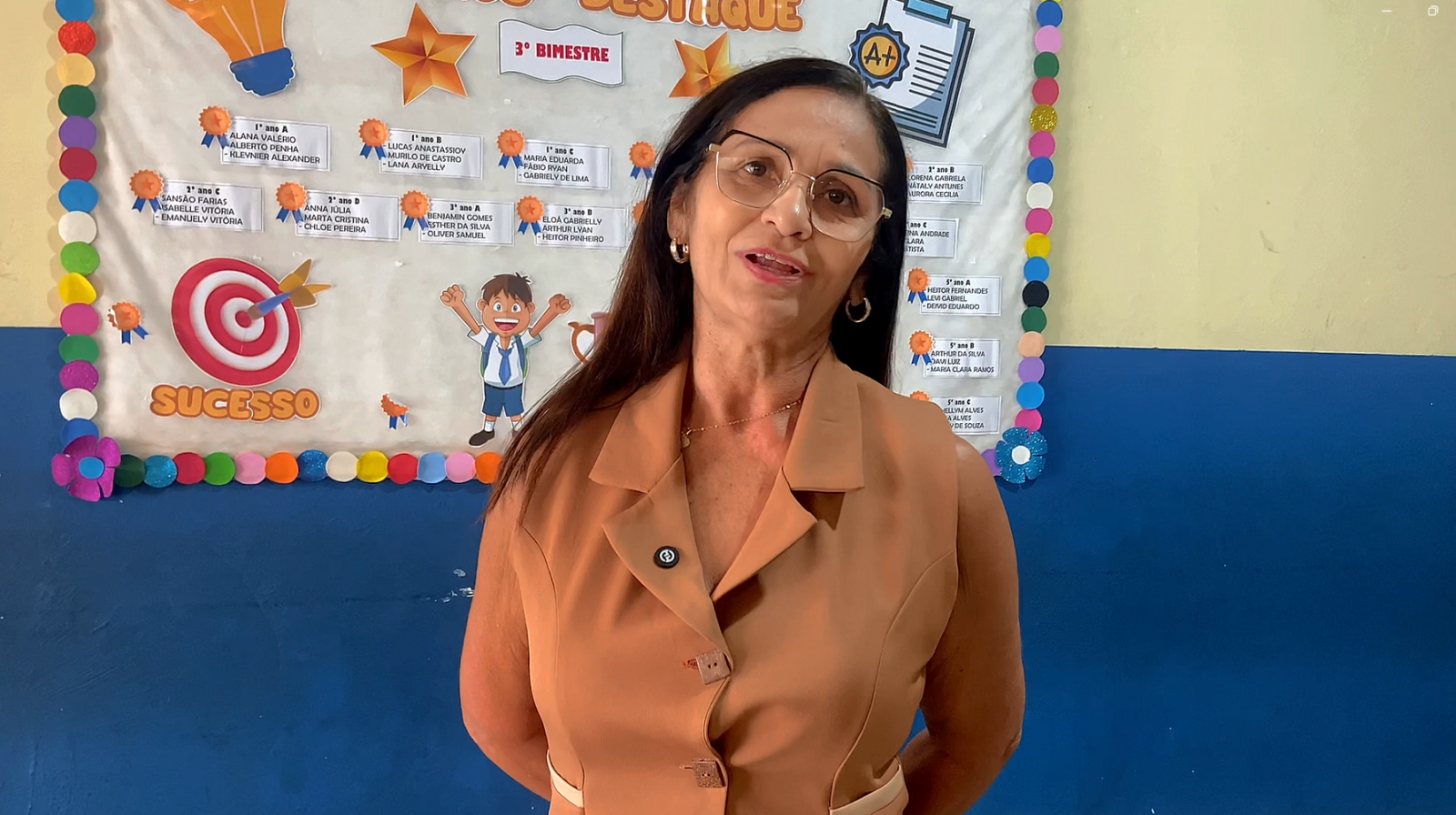 Maria de Fátima, coordenadora da escola, destaca o impacto positivo da ação